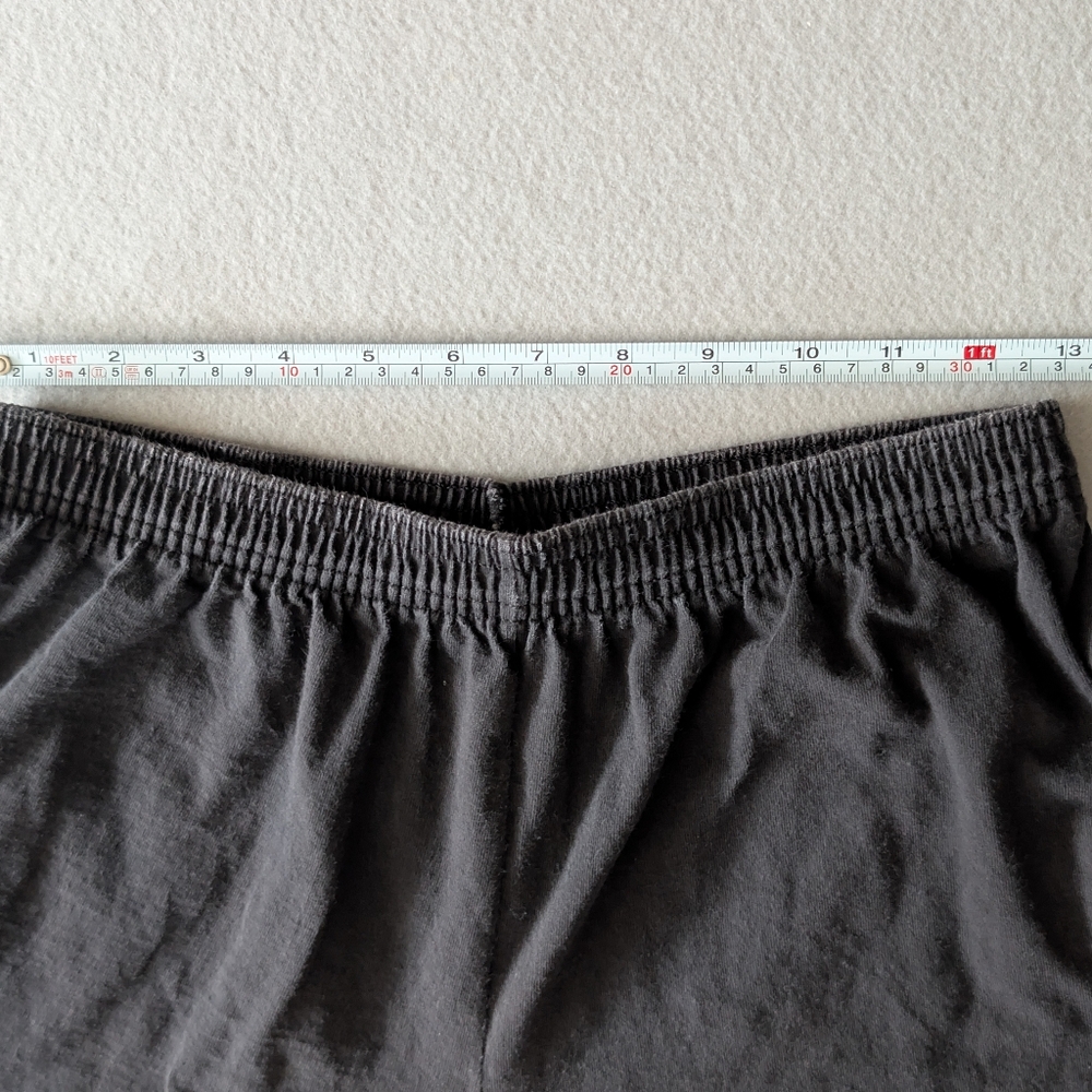 Vintage Cotton Pants Handpainted Floral Rose Black Jogger Artsy Chic Teacher - Picture 4 of 12
